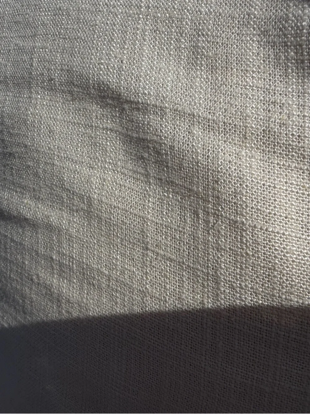 Casaluna Linen-Blend Comforter Set - Soft Cream queen new. 3 piece